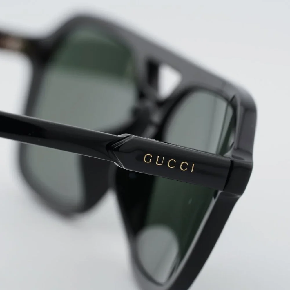 Gucci GG1823SA 001 Sunglasses Black Square Frame, Grey Lenses